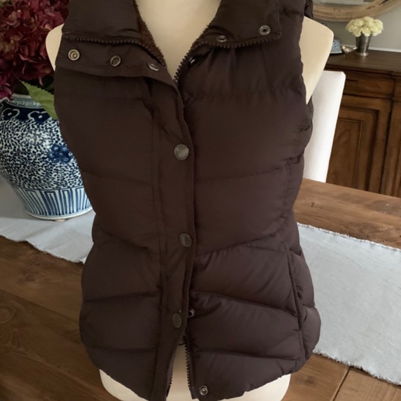 J. Crew down puffer vest with teddy fleece lining - Picture 3 of 4